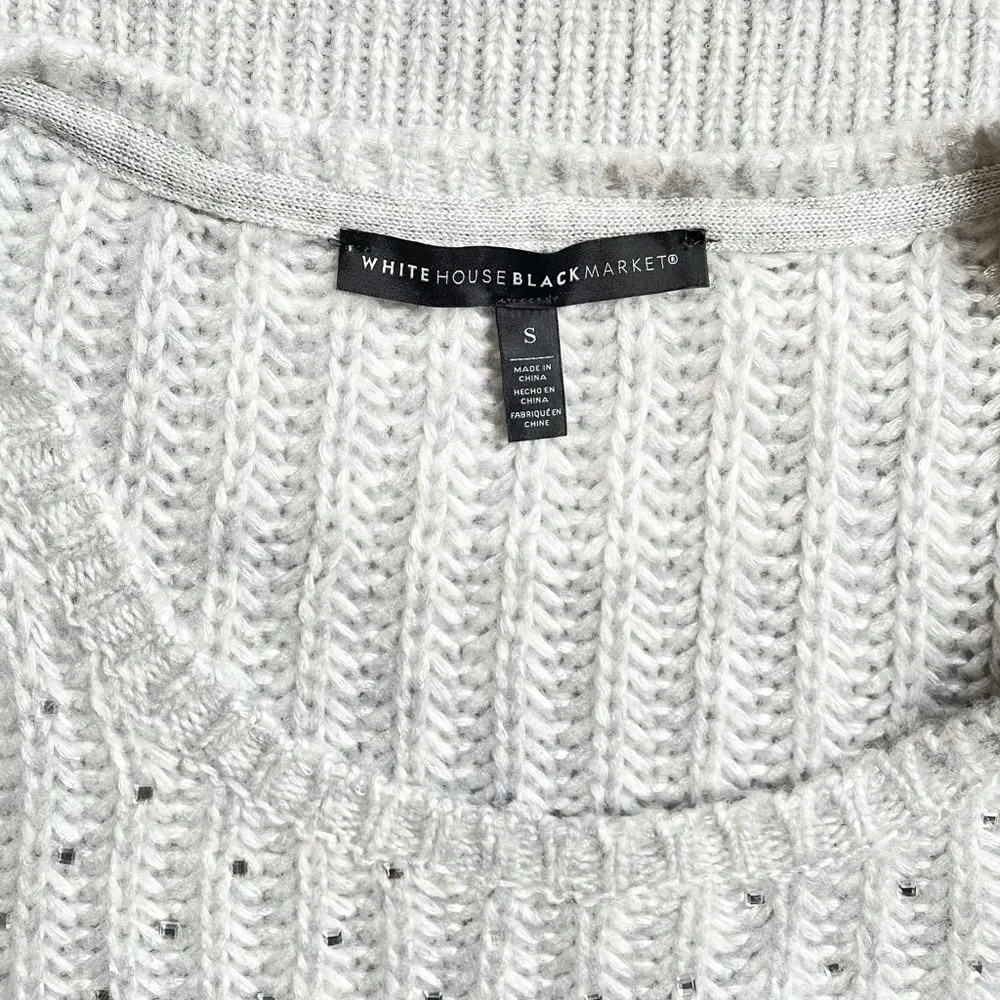 WHBM Sparkly Mirror Sequin Embellished Sweater - Picture 11 of 13